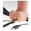 11in Hollow Recharge Strap On Natural Thumb 3