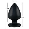 Anal Plug Black Velvets Large Negru Thumb 2