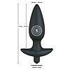 Anal Plug Cu Vibratii Black Velvet Large Negru Thumb 4