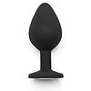 Anal Plug Diamond Jewel Medium Negru Thumb 1