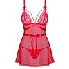 Babydoll Obsessive Lovlea Rosu S-M