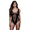 Body Baci Fishnet Jaquard Negru S-L