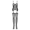 Catsuit Obsessive G314 Negru S-L