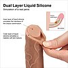 Dildo 21.5cm Dual-Layered Natural Thumb 2