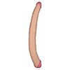 Dildo Dublu Ladykiller Tapered Natural Thumb 1