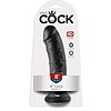 Dildo Penis 8 Inch Negru Thumb 2