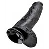 Dildo Realistic 30cm Cu testicule Negru Thumb 3