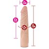 Dildo X5 Flexible Spine 17.5cm Natural Thumb 4