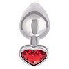 Jewel Large Ruby Heart Plug Rosu Thumb 1