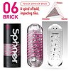 Masturbator Tenga Spinner Brick Transparent Thumb 1