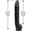 Maxi Dildo Penis Rambone Negru Thumb 1