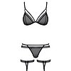 Set Obsessive 855-SEA Negru S-M