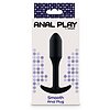 Smooth Anal Plug Negru Thumb 6