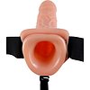 Strap-On 18.9cm Vibrating Hollow Natural Thumb 2