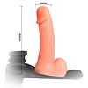 Strap On cu Testicule Ultra Cyberskin Natural Thumb 5