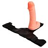 Strap On cu Testicule Ultra Cyberskin Natural Thumb 4