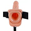 Strap On Unisex Hollow cu Testicule Natural Thumb 2