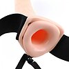 Strap On Vibrating Hollow 20cm Natural Thumb 2