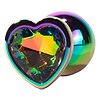 X-MEN Secret Shine Metal Anal Plug Rainbowheart S Multicolor Thumb 3