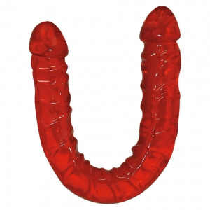 Dildo Dublu Ultra-Dong Roșu Dildo Dublu Ultra-Dong Roșu pe Denysa.ro