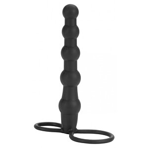 Anal Dildo Silicone Beaded Double Rider Negru Anal Dildo Silicone Beaded Double Rider Negru pe Denysa.ro
