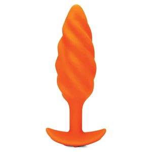 Anal Plug B-Vibe Swirl Portocaliu Anal Plug B-Vibe Swirl Portocaliu pe Denysa.ro