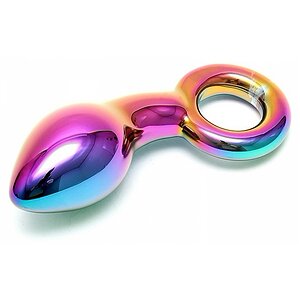 Anal Plug Sensual Glass Kaleigh Multicolor