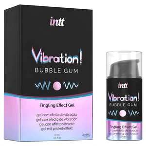 Gel Cu Efect De Furnicaturi Si Incalzire Intt Vibration Gel Bubble Gum 15 Ml