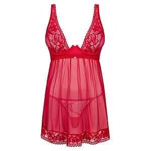 Babydoll Obsessive Lacelove Roșu Babydoll Obsessive Lacelove Roșu pe Denysa.ro