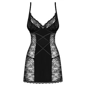 Babydoll Obsessive Laurise Negru L-XL