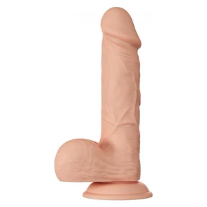 Dildo Realist Lungime Totala 24 Cm Dildo Realist Cu Testicule Si Ventuza