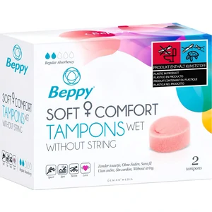 Tampon Beppy Wet Pachet 2 Buc Tampon Intern Invizibil Protectie Pana 8 Ore
