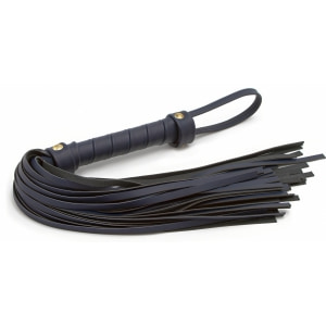 Flogger Lungime 57 Cm Pentru Cuplu Flogger Albastru Din Piele Sintetica 57 Cm
