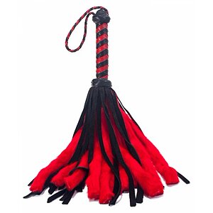 Bici Piele Mini Flogger Roșu Bici Piele Mini Flogger Roșu pe Denysa.ro