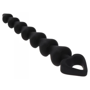 Bile Anale ToyJoy Heart Beads Negru Bile Anale ToyJoy Heart Beads Negru pe Denysa.ro