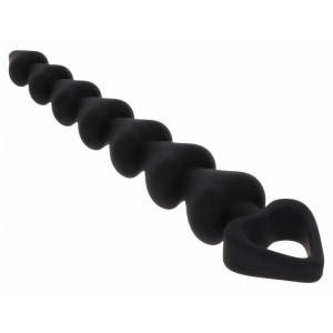 Bile Anale ToyJoy Heart Beads Negru Bile Anale ToyJoy Heart Beads Negru pe Denysa.ro