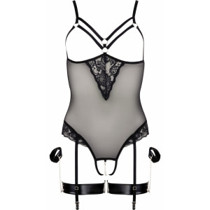 Body Cottelli Collection Bondge Fun Negru Body Cottelli Collection Bondge Fun Negru pe Denysa.ro