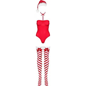 Body Obsessive Kissmas Rosu L-XL