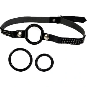 Calus Open Ring Calexotics Negru Calus Open Ring Cu Inele Interschimbabile