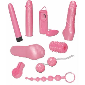 Pachet Jucarii Pentru Exercitii Pelviene Roz Set Vibratoare Si Dildo Roz Pentru Cuplu