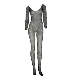 Catsuit Negru Confort Prelungit Xs-l Catsuit Elastic Care Mentine Forma