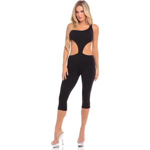 Catsuit Pink Lipstick One Shoulder Negru Catsuit Pink Lipstick One Shoulder Negru pe Denysa.ro