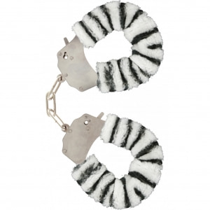Cătușe Furry Fun Zebra Plush Alb Cătușe Furry Fun Zebra Plush Alb pe Denysa.ro