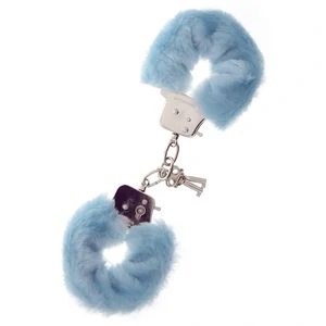 Cătușe Metal Handcuff With Plush Albastru Cătușe Metal Handcuff With Plush Albastru pe Denysa.ro