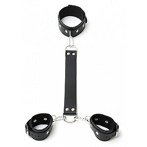 Cătușe Piele Cuffs Negru Cătușe Piele Cuffs Negru pe Denysa.ro