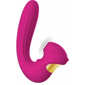 Vibrator Reincarcabil Usb Rezistent La Apa Vibrator Pentru Stimulare Clitoridiana Si Interna Simultan