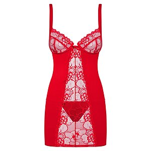 Chemise Obsessive Heartina Roșu Chemise Obsessive Heartina Roșu pe Denysa.ro