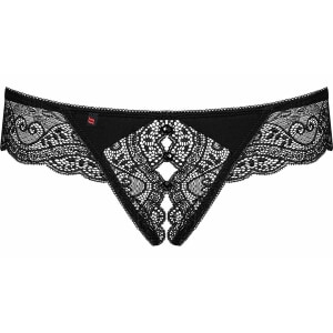 Tanga Decupata Din Poliamida 90 Elastan 10 Chilot Tanga Decupat Negru Marime L-xl