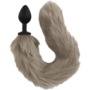 Plug Anal Cu Coada Blana Sintetica Coada Anal Pentru Pet Play Cosplay