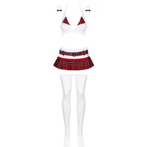 Costum Obsessive Schooly Alb Costum Obsessive Schooly Alb pe Denysa.ro